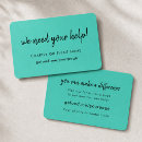Search for donation business cards Charity