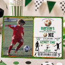 Search for soccer 1st birthday invitations First year down