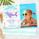 Recherche de de baleine anniversaire invitations Girl