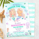 Search for sea life invitations Whimsical