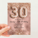Recherche de rose gold 30th birthday invitations Fête des 30 ans