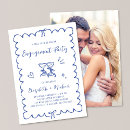 Search for french engagement party invitations Hand drawn