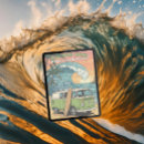 Search for waves birthday invitations Retro