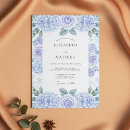 Search for blue and lavender wedding invitations Hydrangea