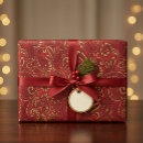 Search for red floral wrapping paper Burgundy