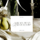 Search for will you be my maid of honor Minimalist