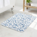 Search for blue toile bath mats Botanical