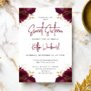 Search for burgundy and gold invitations Trendy