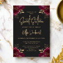 Search for maroon and gold invitations Trendy
