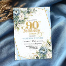 Search for blue flower border invitations For her