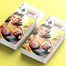 Search for swimsuit playing cards Pinup
