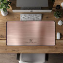 Recherche de or rose moderne tapis souris Métal brossé