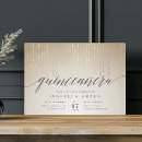Search for formal quinceanera invitations Gold