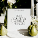 Search for maid of honor invitations Minimalist