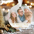 Search for 2 sided ornaments Family photo