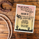 Search for my first rodeo invitations Cowboy