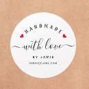 Recherche de confiture autocollants Fabriqué avec amour