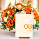 Search for sunset wedding table cards Orange