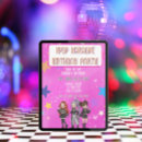 Search for editable birthday invitations Pink