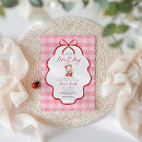 Search for pink ladybug invitations Pink and red