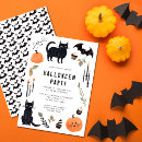 Recherche de citrouille de chat halloween invitations Mignon