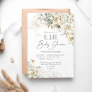 Search for all white baby shower invitations Elegant