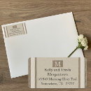 Search for parchment return address labels Vintage