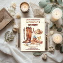 Search for boot shaped birthday invitations Saddle up