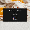 Search for facebook business cards Black and white