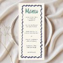 Search for retro wedding menus Pastel