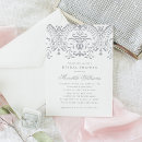 Search for glamour bridal shower invitations For her