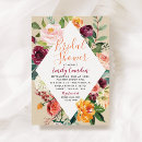Search for diamond bridal shower invitations Watercolor flowers