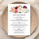 Search for burgundy dinner party wedding menus Fall