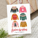 Search for ugly sweater photo christmas cards Warm wishes