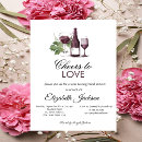 Search for wine tasting bridal shower invitations Burgundy