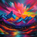 Search for rainbow bright art Digital