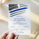 Search for law enforcement invitations Thin blue line