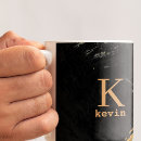 Search for luxurious wedding mugs Black gold