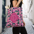 Search for floral monogram bags Burgundy
