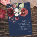 Search for burgundy watercolor floral wedding invitations Flowers