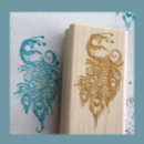 Search for peacock rubber stamps Turquoise