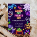 Search for neon halloween invitations Glow in the dark