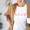 Recherche de pink heart tshirts Amour