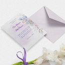 Search for lavender bouquet wedding invitations Simple