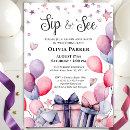 Search for a star is born baby shower invitations Pink