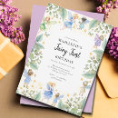 Search for garden 1st birthday invitations Lovely flowers garden butterflies