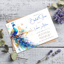 Search for elegant peacock bridal shower invitations Simple