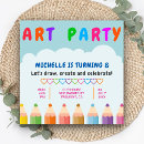 Search for crayons square invitations Drawing