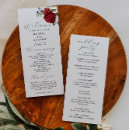 Search for burgundy wedding programs Botanical