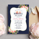 Search for midnight blue bridal shower invitations Watercolor
